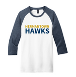 PTO Adult 3/4 Sleeve Raglan Two Color DT6210