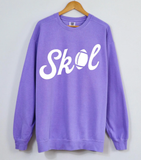 SKOL Football Violet Purple Crewneck Sweatshirt
