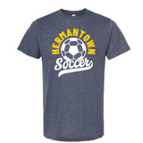 Hermantown Soccer Adult Tee DM108 Script