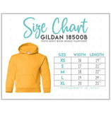 HYB YOUTH Curved Hoodie 18500B Sport Gray