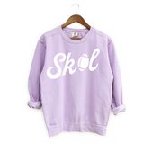 SKOL Football Light Purple Crewneck Sweatshirt