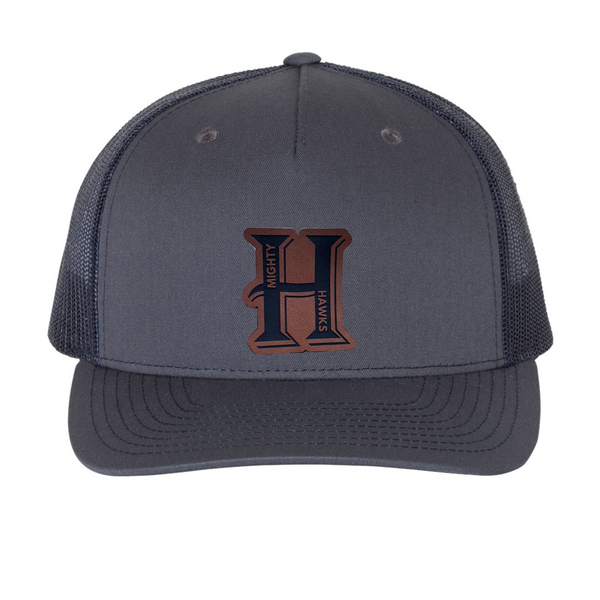 Mighty Hawks Trucker Hat w/ Leather Patch