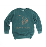 Lion's Hope Crew Sweatshirt Blue Spruce 1566