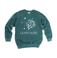 Lion's Hope Crew Sweatshirt Blue Spruce 1566