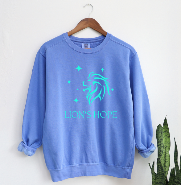Lion's Hope Crew Sweatshirt Flo Blue 1566