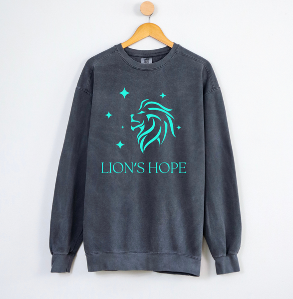 Lion's Hope Crew Sweatshirt Pepper 1566