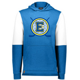 Esko Hockey Youth Color Block Hoodie Royal Logo