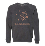 Lion's Hope Crew Sweatshirt Heather Dark Gray