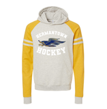 Fund A Hawk Hockey Raglan Adult Hoodie Hawks 97CR