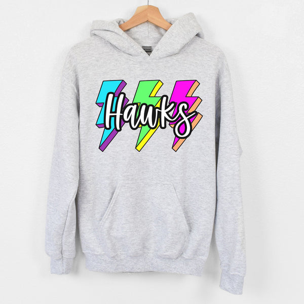 PTO Hawks Bolts Youth Hoodie PC90YH Ash