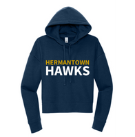 PTO Adult Crop Hoodie Hermantown Hawks DT6101