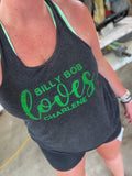 Billy Bob Loves Charlene Adult Racerback Tank 8800