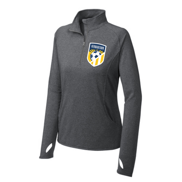 Hermantown Soccer Adult Half Zip Unisex and Womens