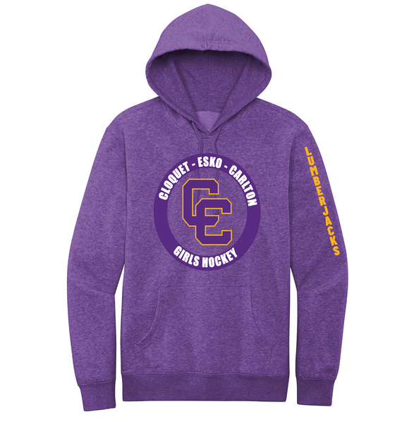 CEC Purple District Hoodie Adult Girls Hockey