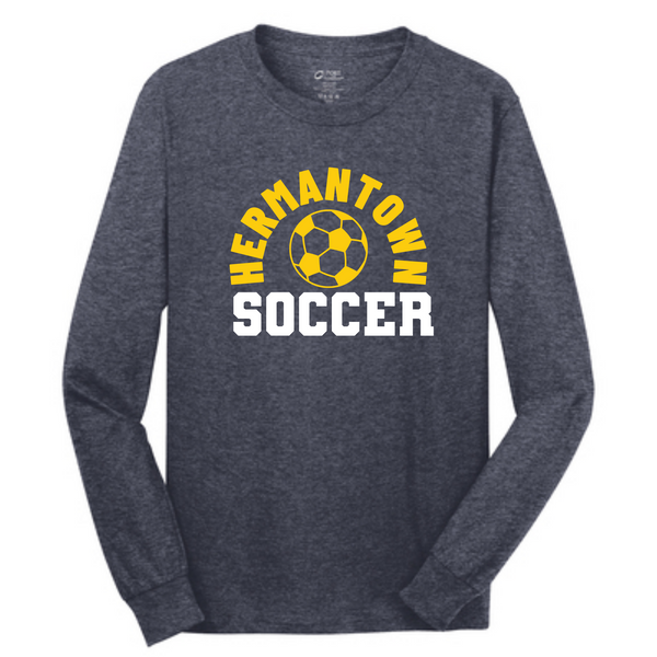 Hermantown Soccer Adult Unisex Long Sleeve Tee