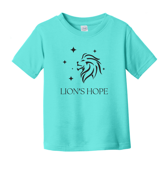 Lion's Hope Toddler Crew T-Shirt Caribbean Blue RS3321