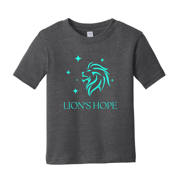 Lion's Hope Toddler Crew T-Shirt Dark Gray RS3321