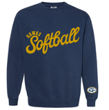 Hawks Softball Crewneck Sweatshirt 1566 Cursive