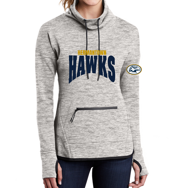 PTO Cowl Neck Women's Text Logo Sweatshirt LST280