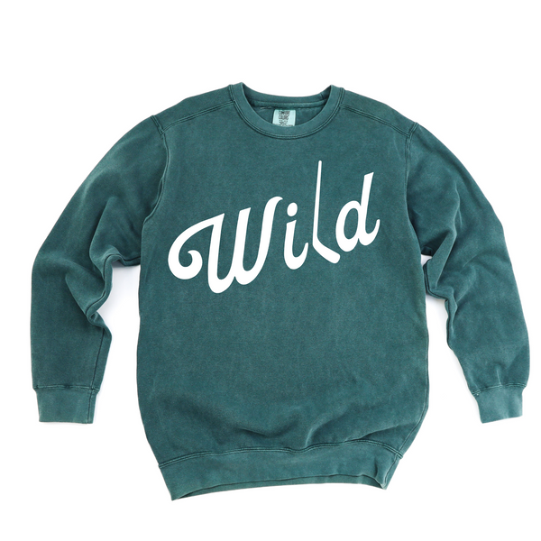 WILD Hockey Green Crewneck Sweatshirt