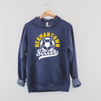 Hermantown Soccer Adult Hooded Sweatshirt Bella