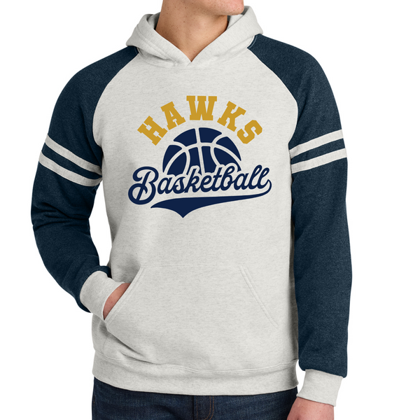 HYB Hawks Raglan Adult Hoodie 97CR Navy