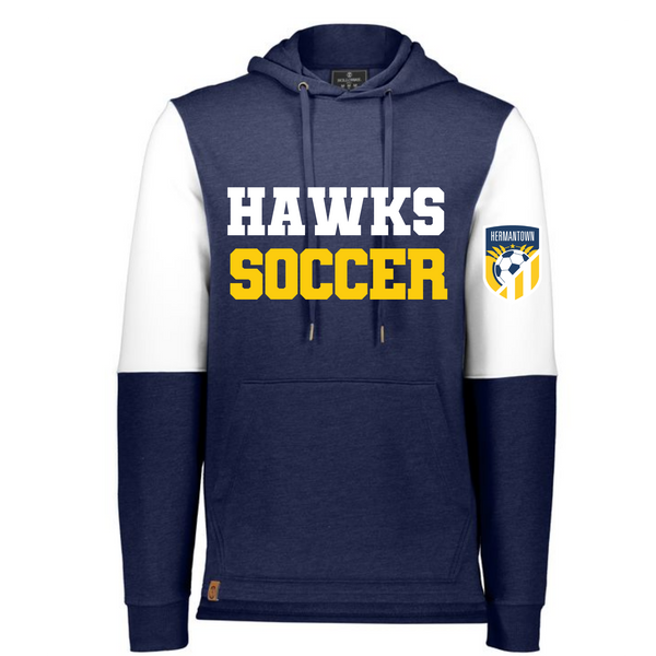 Hermantown Soccer Unisex Color Block Hoodie