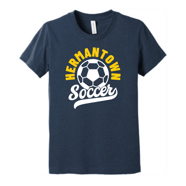 Hermantown Soccer Youth Tee 3001Y Script