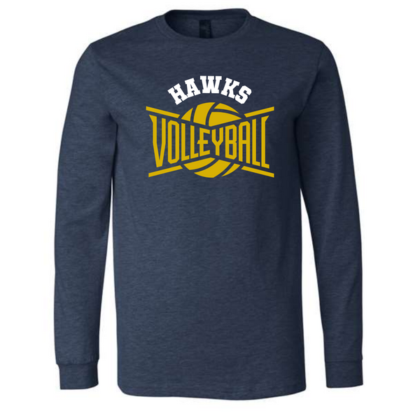 Hermantown Volleyball Adult Unisex Long Sleeve Tee