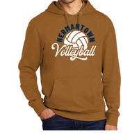 Hermantown Volleyball District Hoodie Unisex Curved Cursive