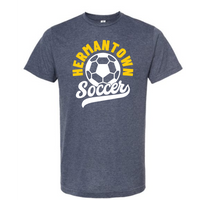 Hermantown Soccer Adult Tee 3001 Script