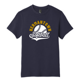 Hermantown Hawks Softball Youth Tee Curved DT6000Y