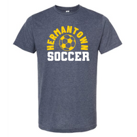 Hermantown Soccer Adult Tee 3001 Block