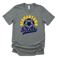 Hermantown Soccer Adult Tee 3001 Script