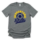 Hermantown Soccer Adult Tee 3001 Script