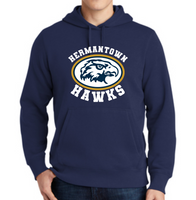 PTO Adult Hoodie Hermantown Hawks LOGO ST254