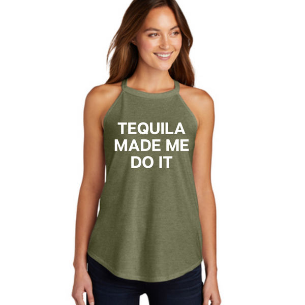 Tequila Made Me Rocker Tank