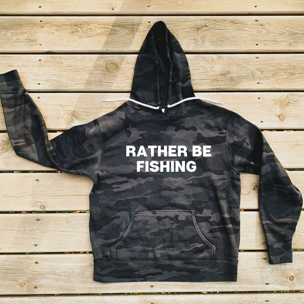 Rather Be Fishing Camo Hoodie