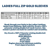 PTO Women's Full-Zip with Gold Sleeves 229779