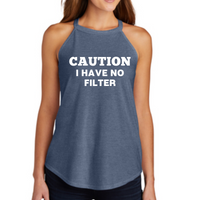 Caution - No Filter Rocker Tank