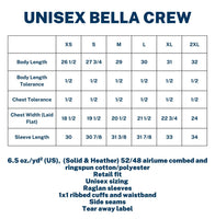 Cheer Adult Crew Sweatshirt Bella