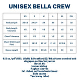 Cheer Adult Crew Sweatshirt Bella