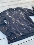 Bleach Dye Crew Sweatshirt