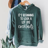 Beginning To Look Like Cocktails Hoodie