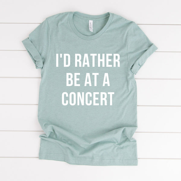 Rather Be At A Concert Cap Tee