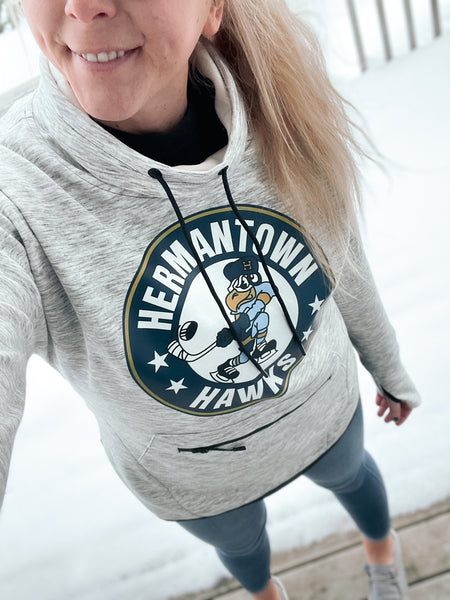 Cowl Neck Women's Hockey Sweatshirt