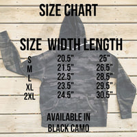 Give A Shit Camo Hoodie (Block/Script Font)